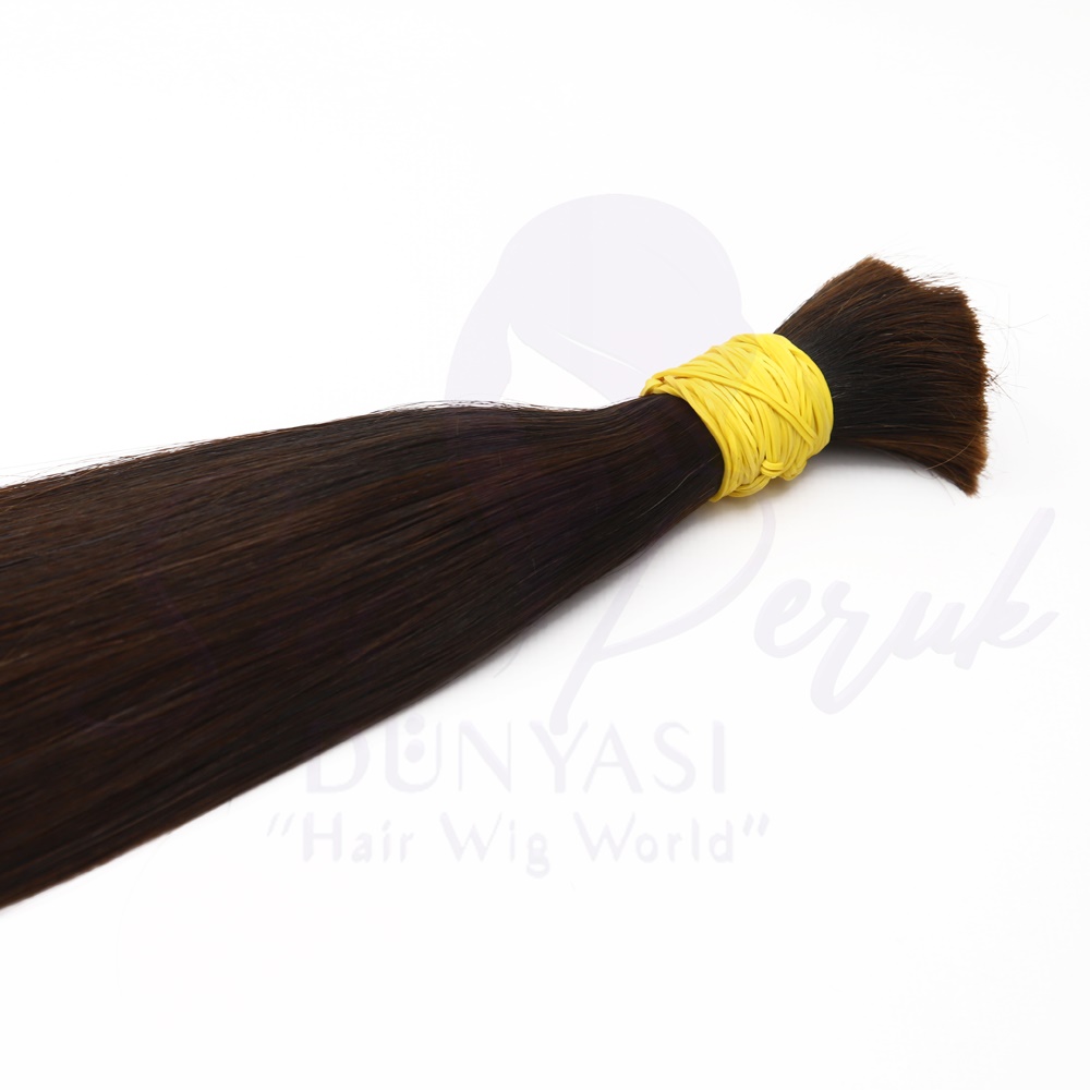 Ham Saç Koyu Kahve 80 cm